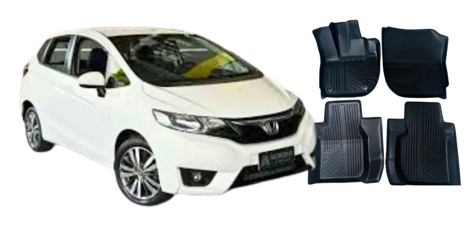 Honda Fit - Jogo de tapetes bandeja 3D