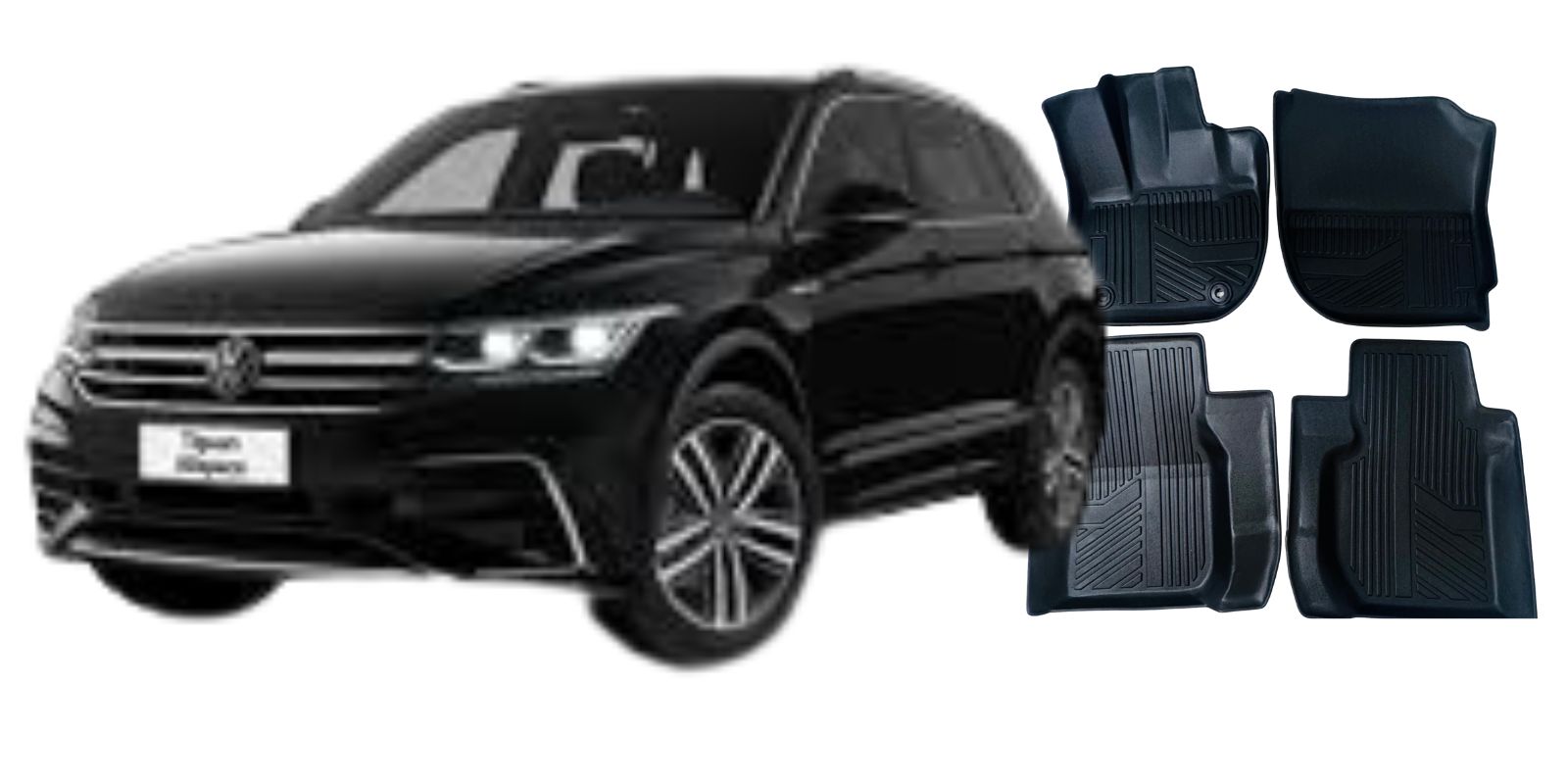 Volkswagen Tiguan - Jogo de tapetes bandeja 3D