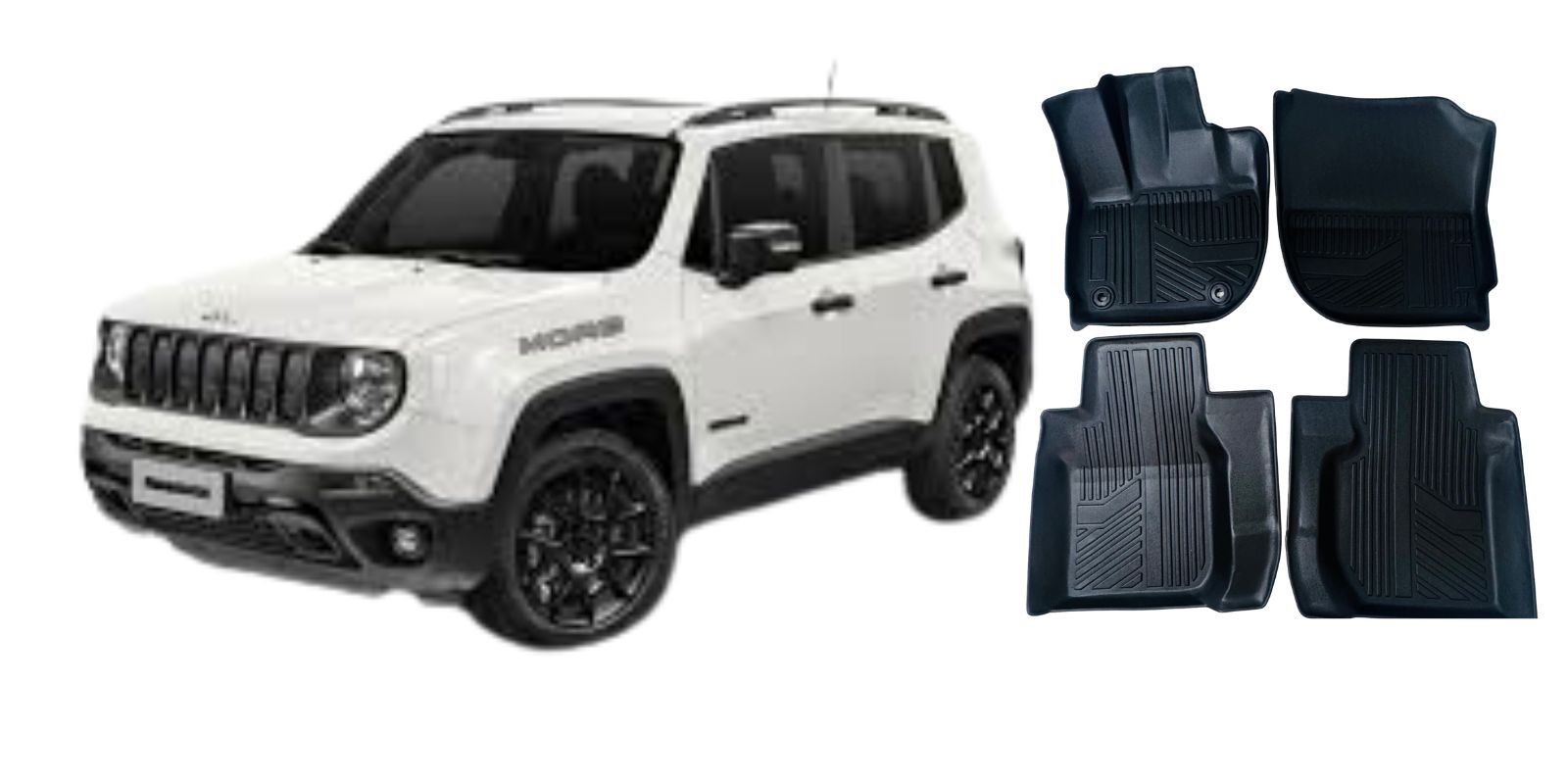 Jeep Renegade - Jogo de tapetes bandeja 3D