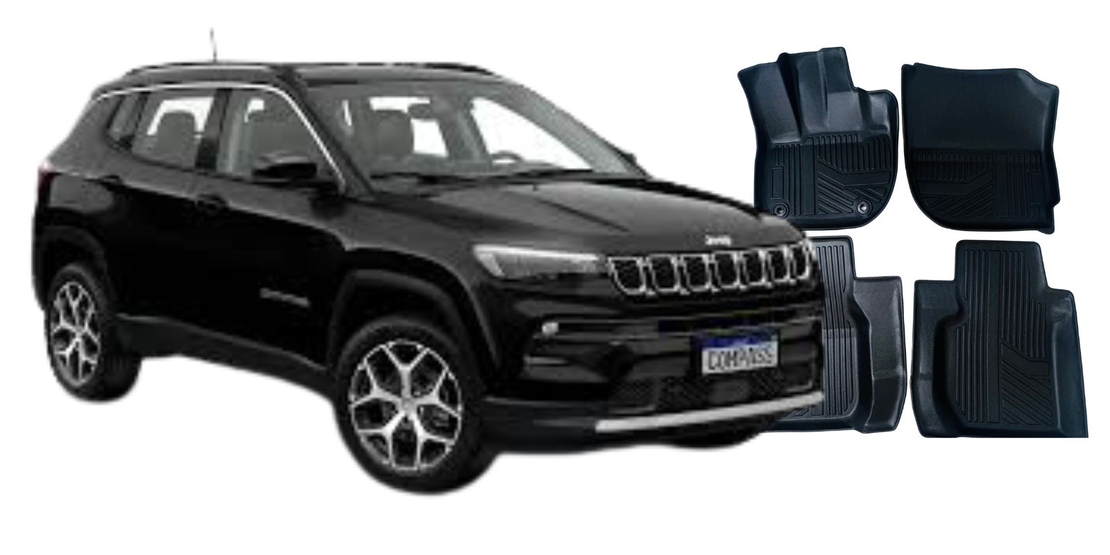 Jeep Compass - Jogo de tapetes bandeja 3D