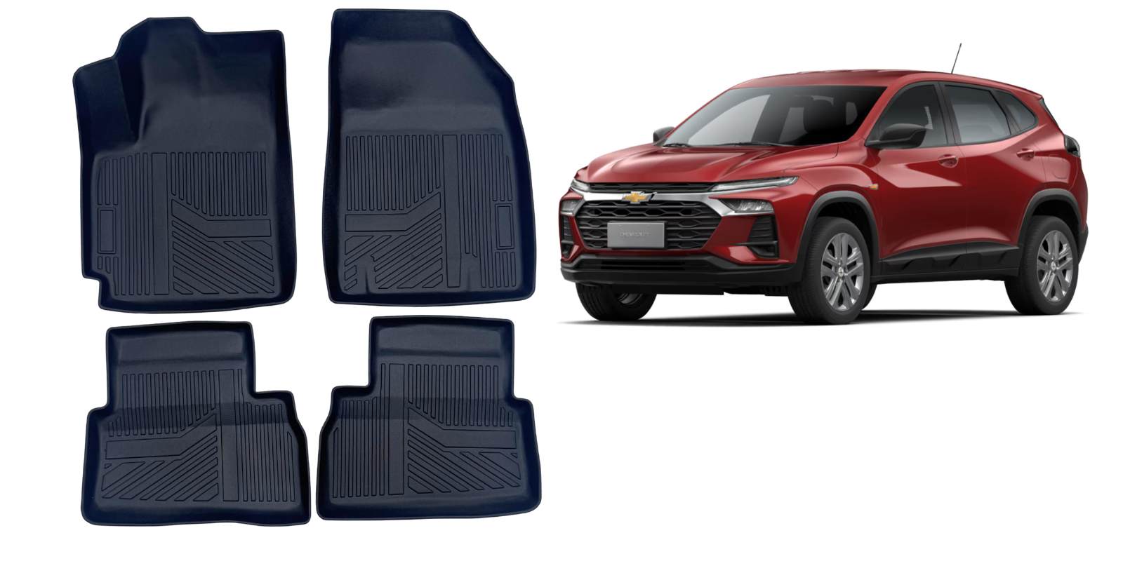 Chevrolet Tracker - Jogo de tapetes bandeja 3D